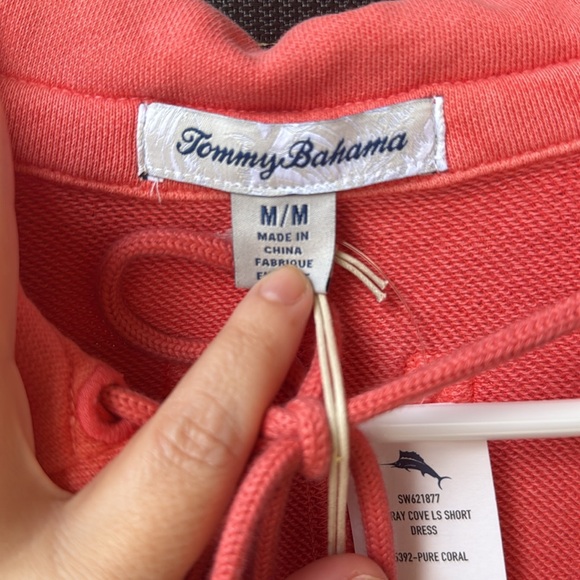 Tommy Bahama Pink Long Sleeve Dress with V-Neck - Picture 5 of 7